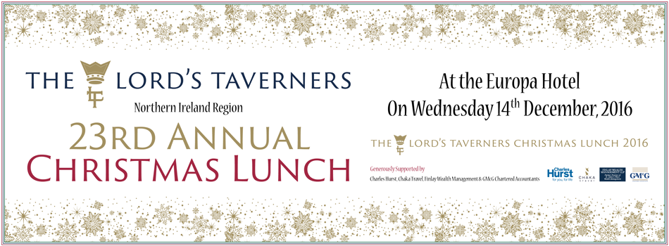 The Lord’s Taverners NI Charity Christmas Lunch 2016